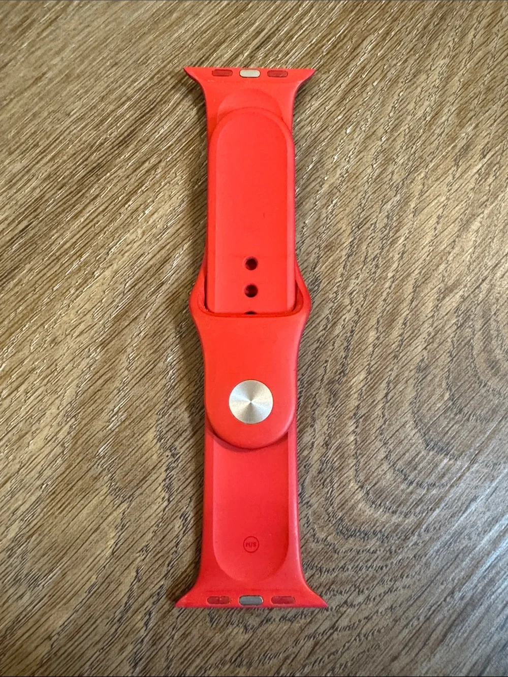 44mm Apple Silicone Watch Bands in Light Pink and Red